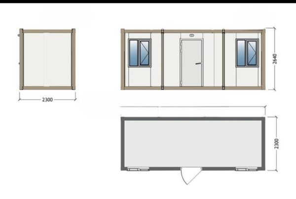CONTAINER HUS/ PAVILLION/ KONTOR {En stort Rum} - Billede 14