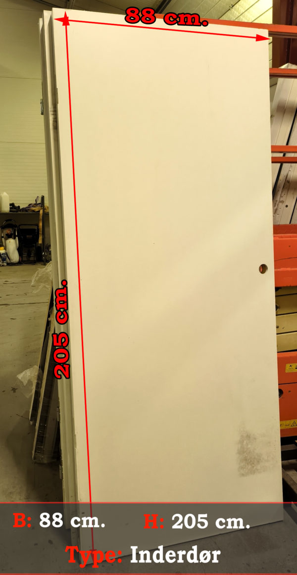Inderdør 88x205 cm. Perfket