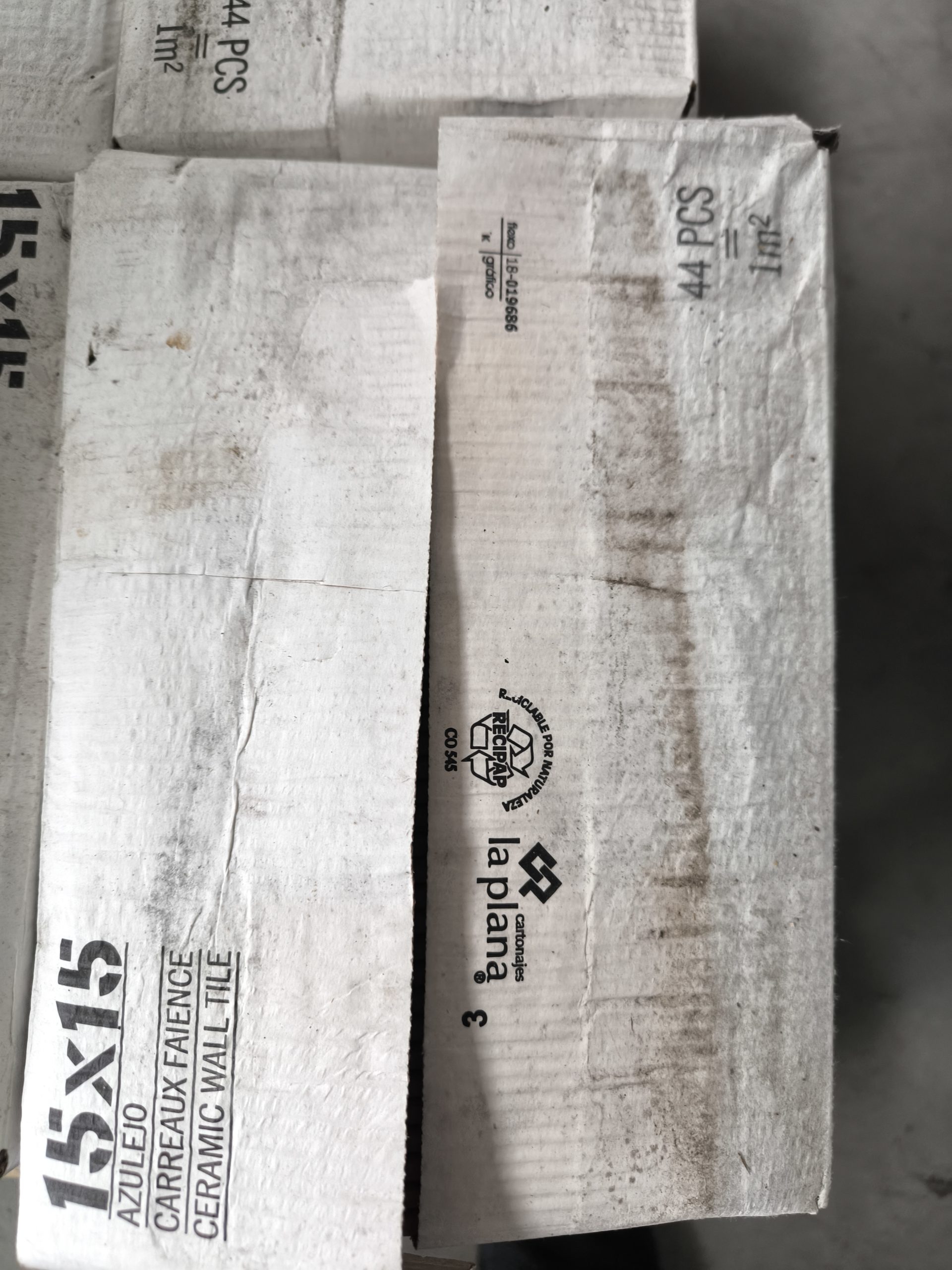 Nyt, Vægflise, blank hvid, 15x15 cm - Billede 3