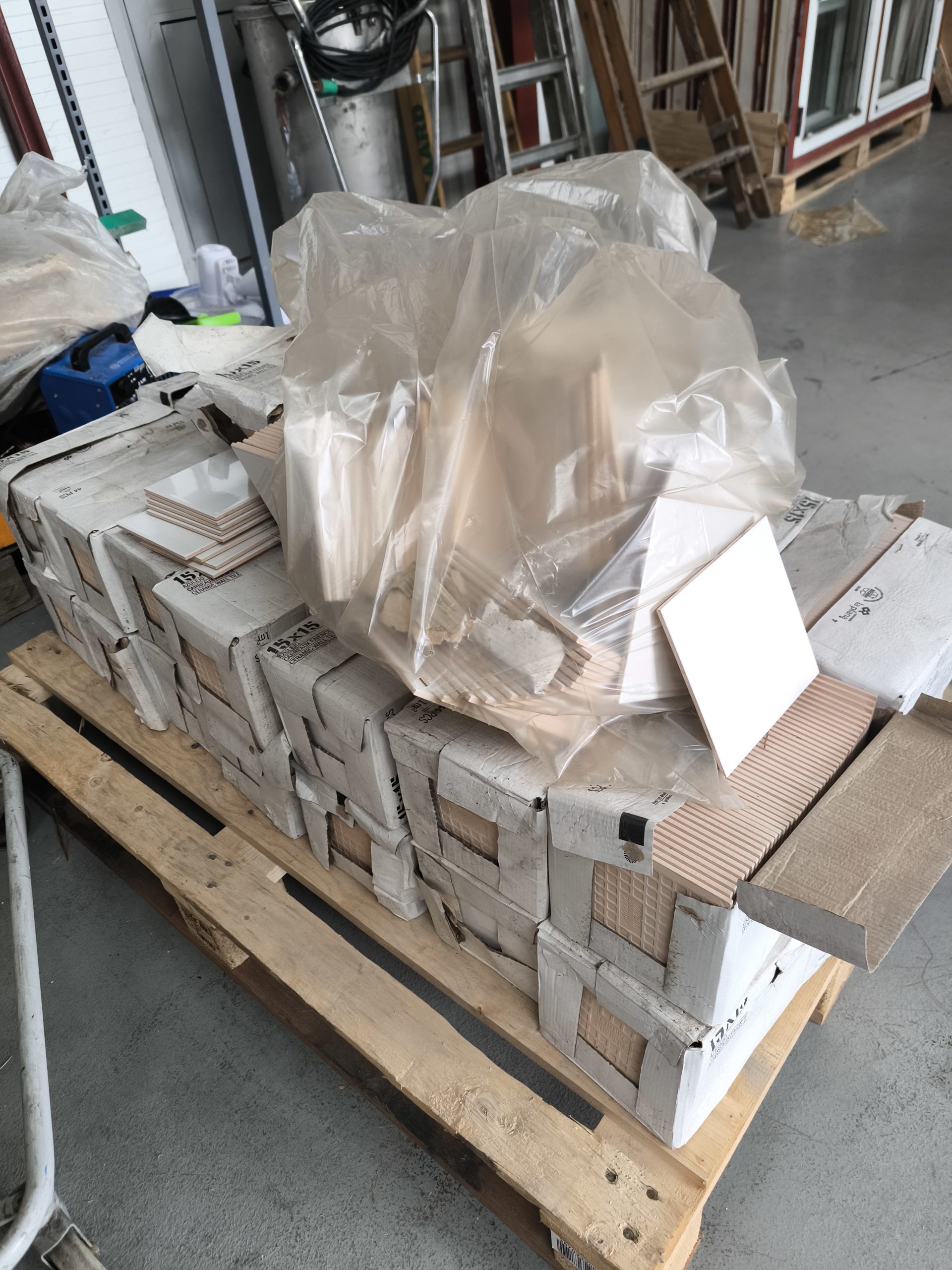 Nyt, Vægflise, blank hvid, 15x15 cm - Billede 5