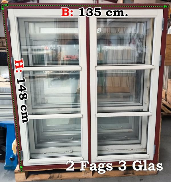 B:135 * H:148 Træ Vinduer SUMMER TILBUD