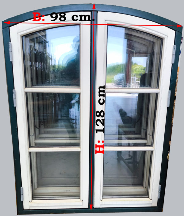🔥B: 98 X H: 128 cm. 2 FAGS 3 GLAS VINDUER 🔥 - Billede 2
